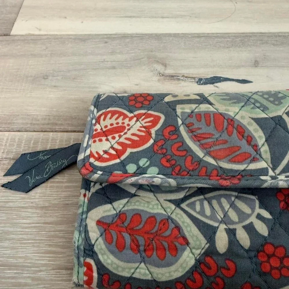Vera Bradley blue floral wallet